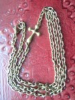 Chaine maillon croix 58cm